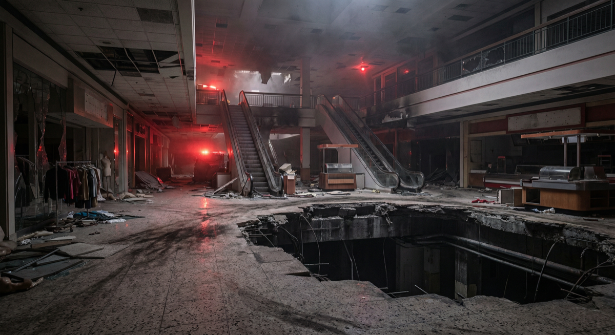 Starcourt Mall destruido